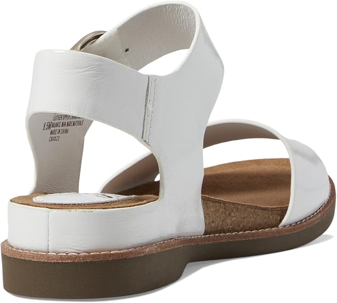 White Crinkle Patent