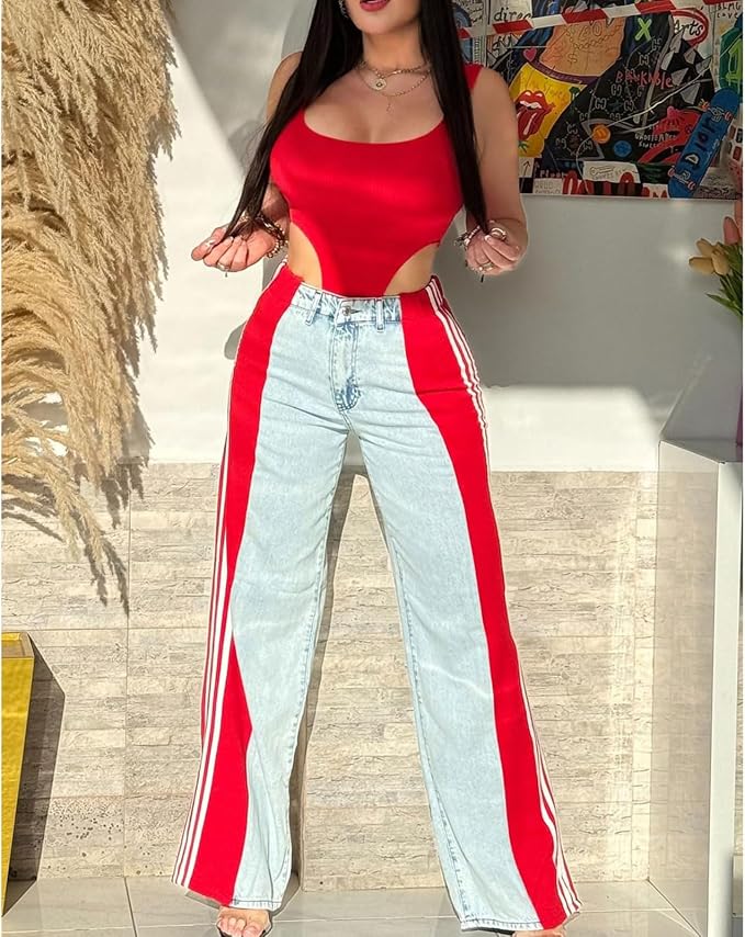 Light Blue Red