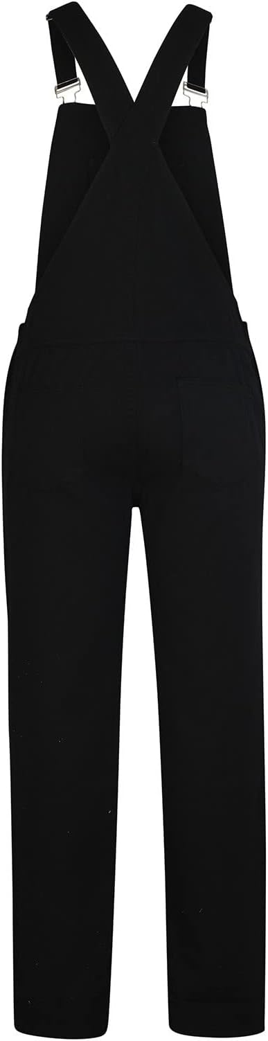 04#casual Jean Jumpsuit Romper-black