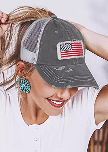2pcs Mesh America Flag (Black+grey)