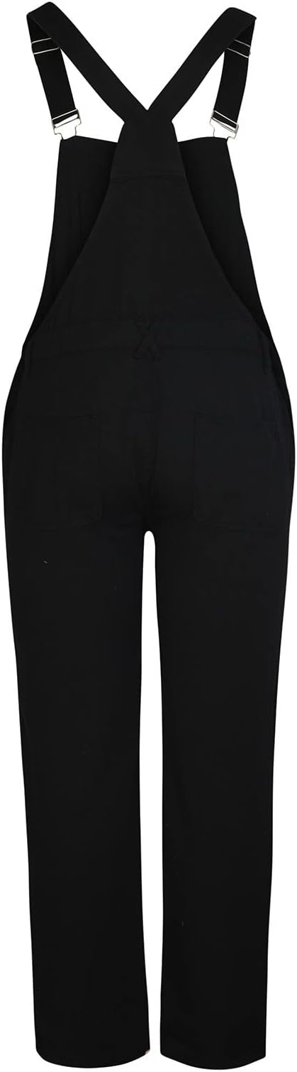 02#big and Tall Work Overalls-black