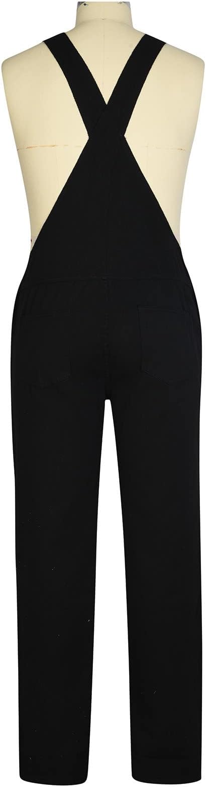04#casual Jean Jumpsuit Romper-black