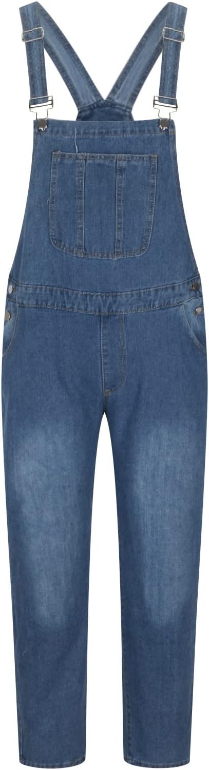01#denim Bib Overalls for Men-light Blue