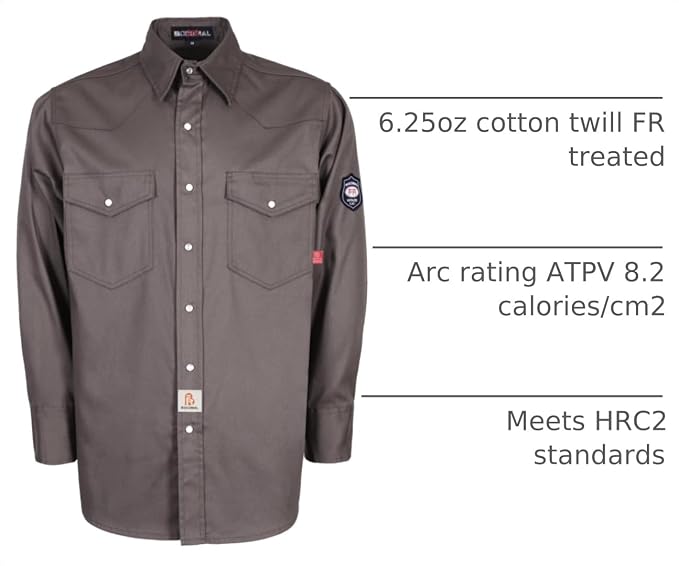 Pearl Snap Charcoal Gray