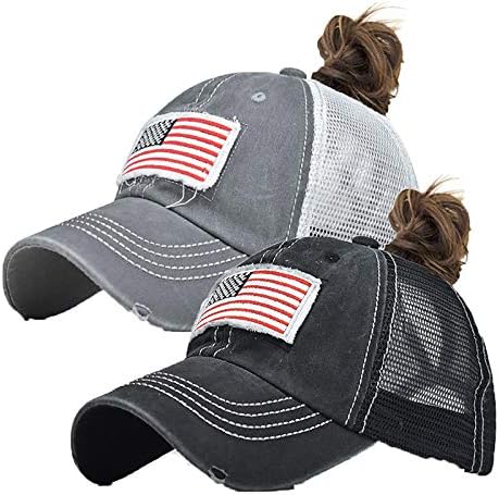 2pcs Mesh America Flag (Black+grey)