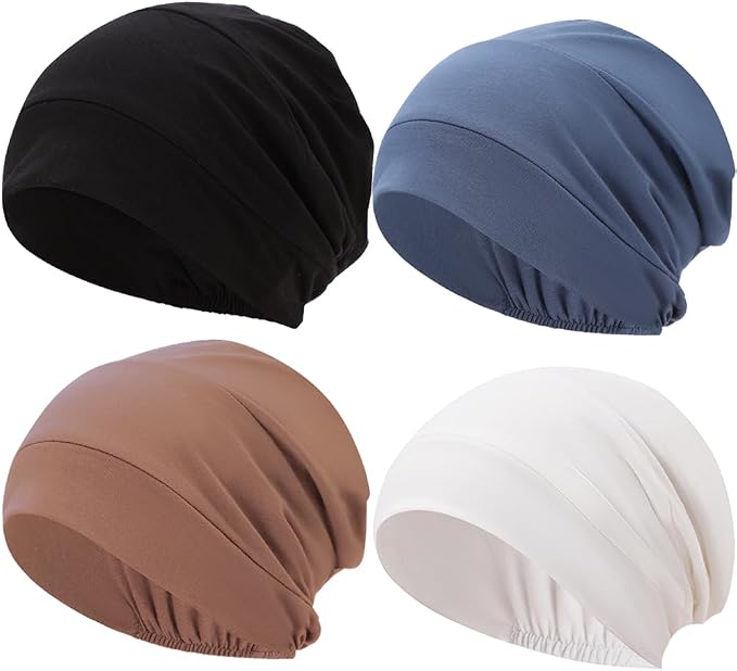 4 Pcs,black+brown+denim Blue+white