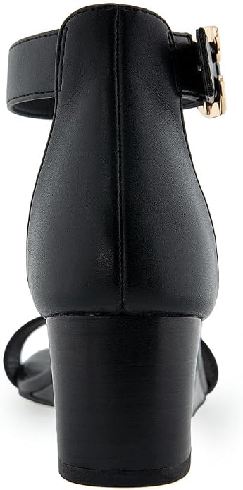 Black/Black Faux Leather