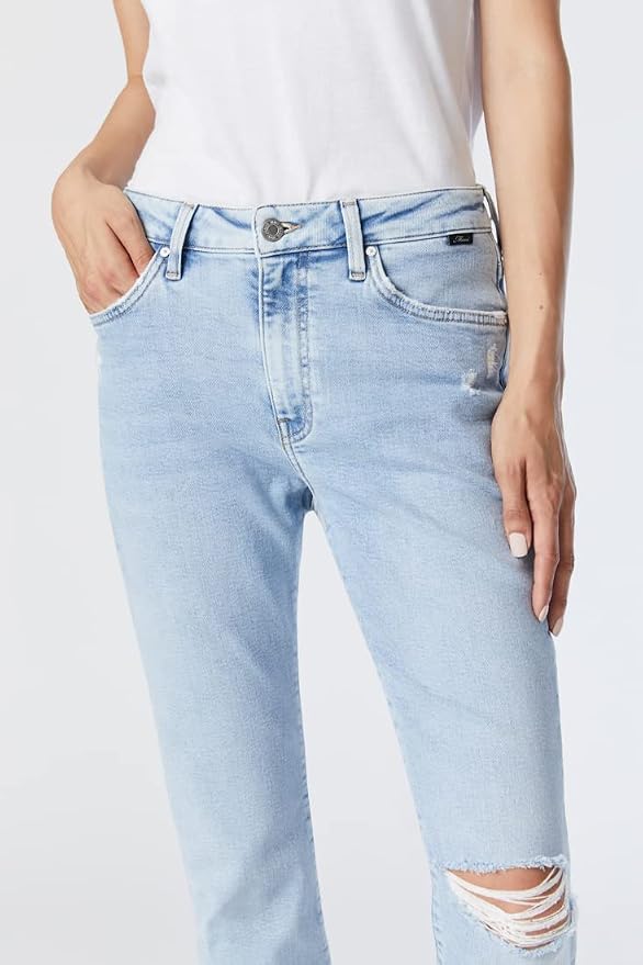 Light Ripped Recycled Blue