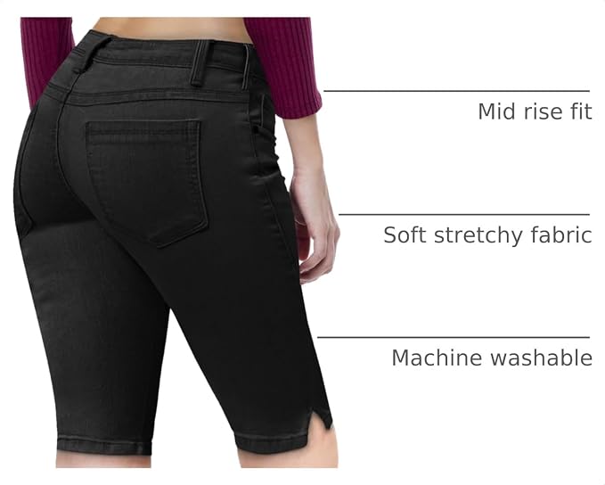 Bermuda-super Stretch Black