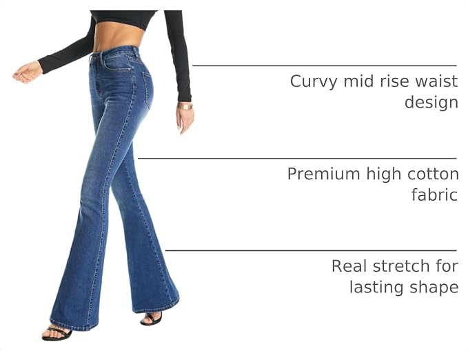 Blue-bootcut