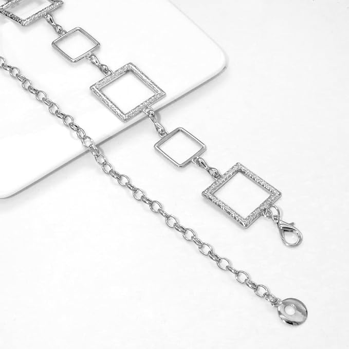 Large Small Squares Silver