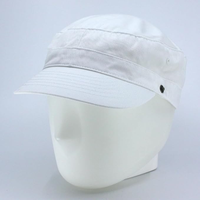 White Cadet W/ Removable Flap