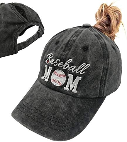 Embroidered Ponytail Black