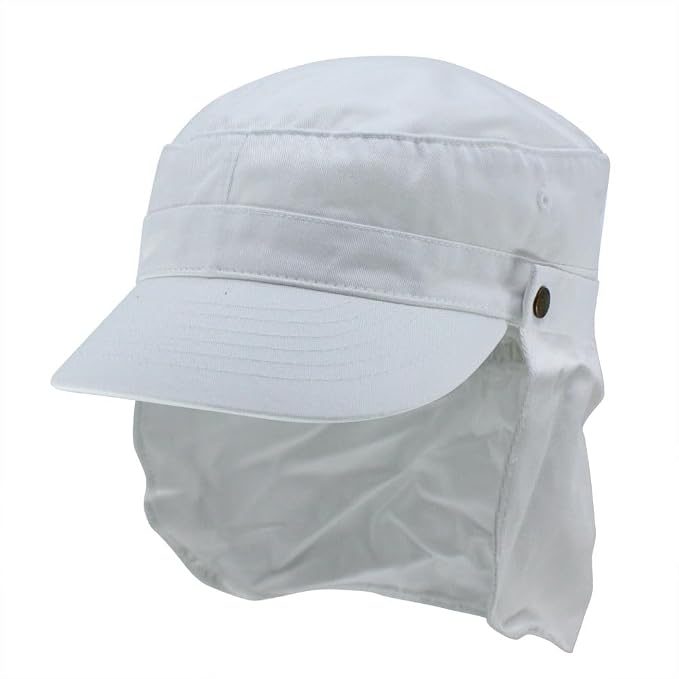 White Cadet W/ Removable Flap