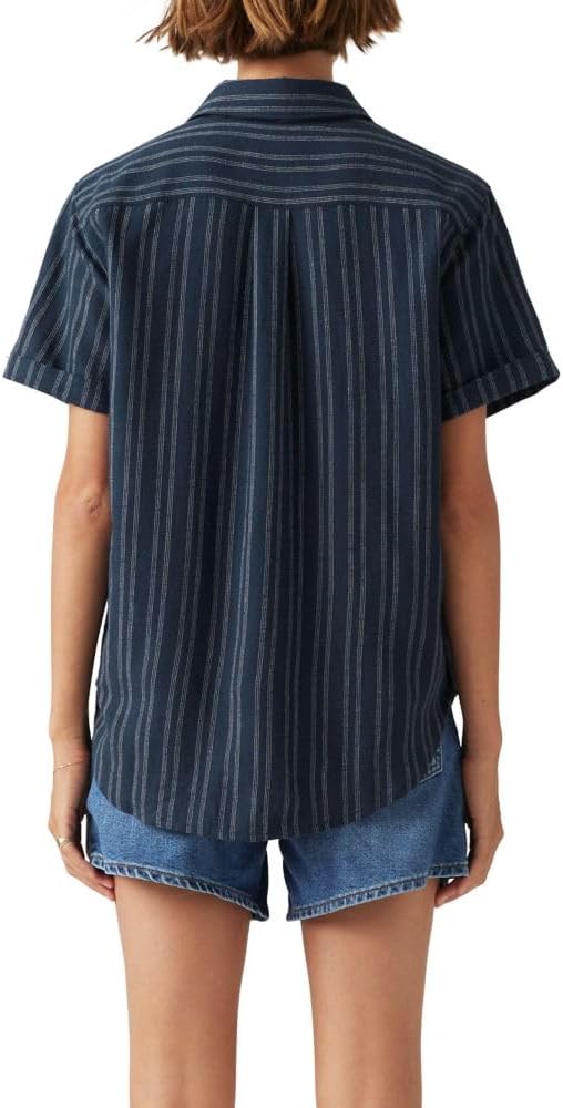 Shin Beach Stripe Navy Blazer