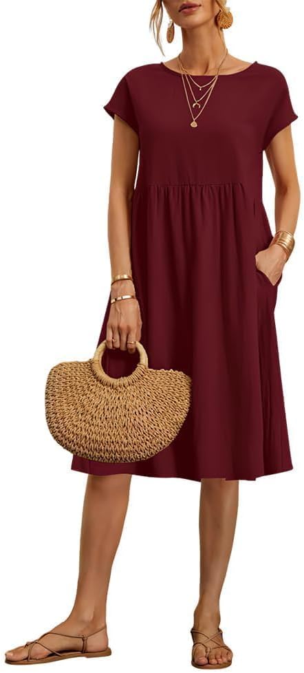 Burgundy Midi Dress
