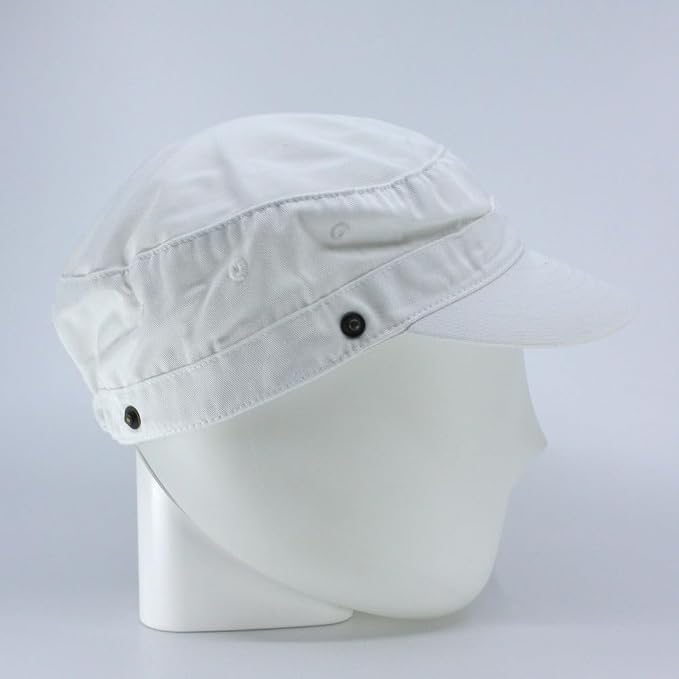 White Cadet W/ Removable Flap