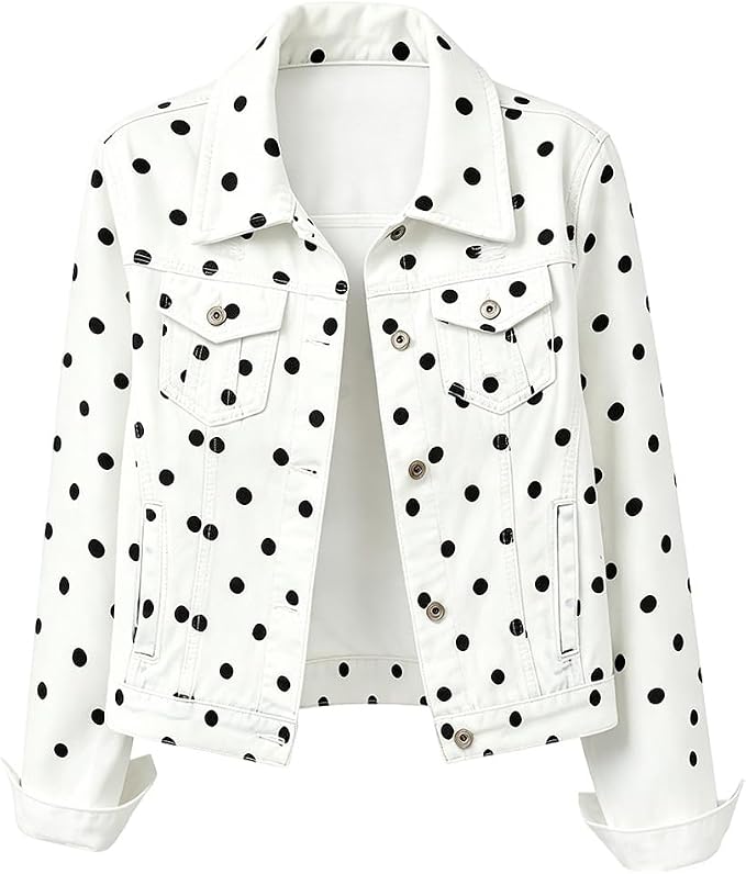 White Polka Dot