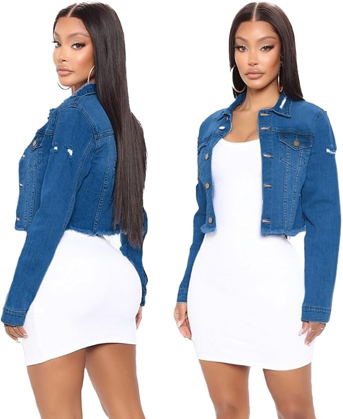 Blue Short Denim Jackets 14