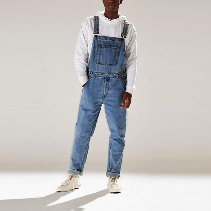 23#slim Fit Stretchy Pants Jumpsuit-blue