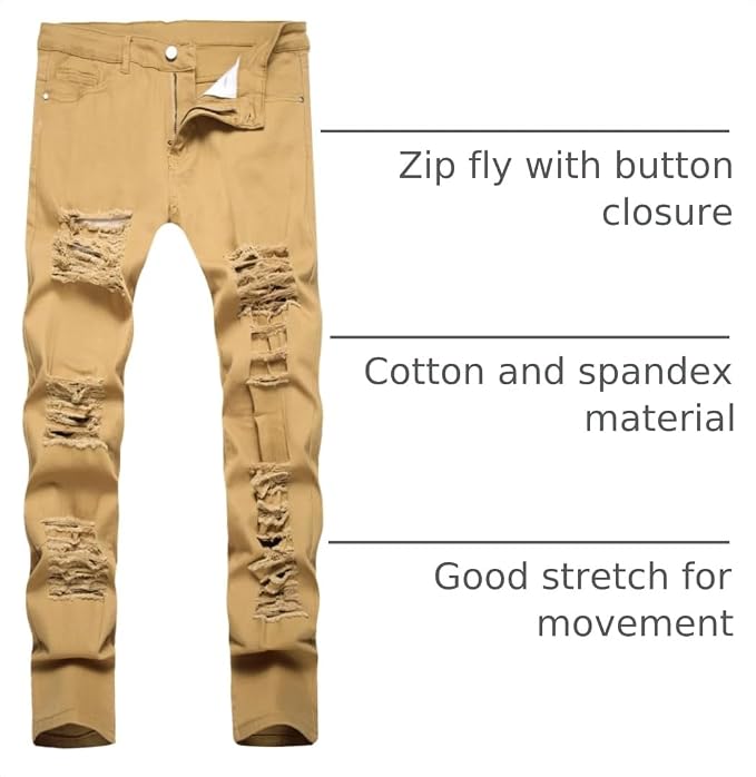 Ripped Khaki