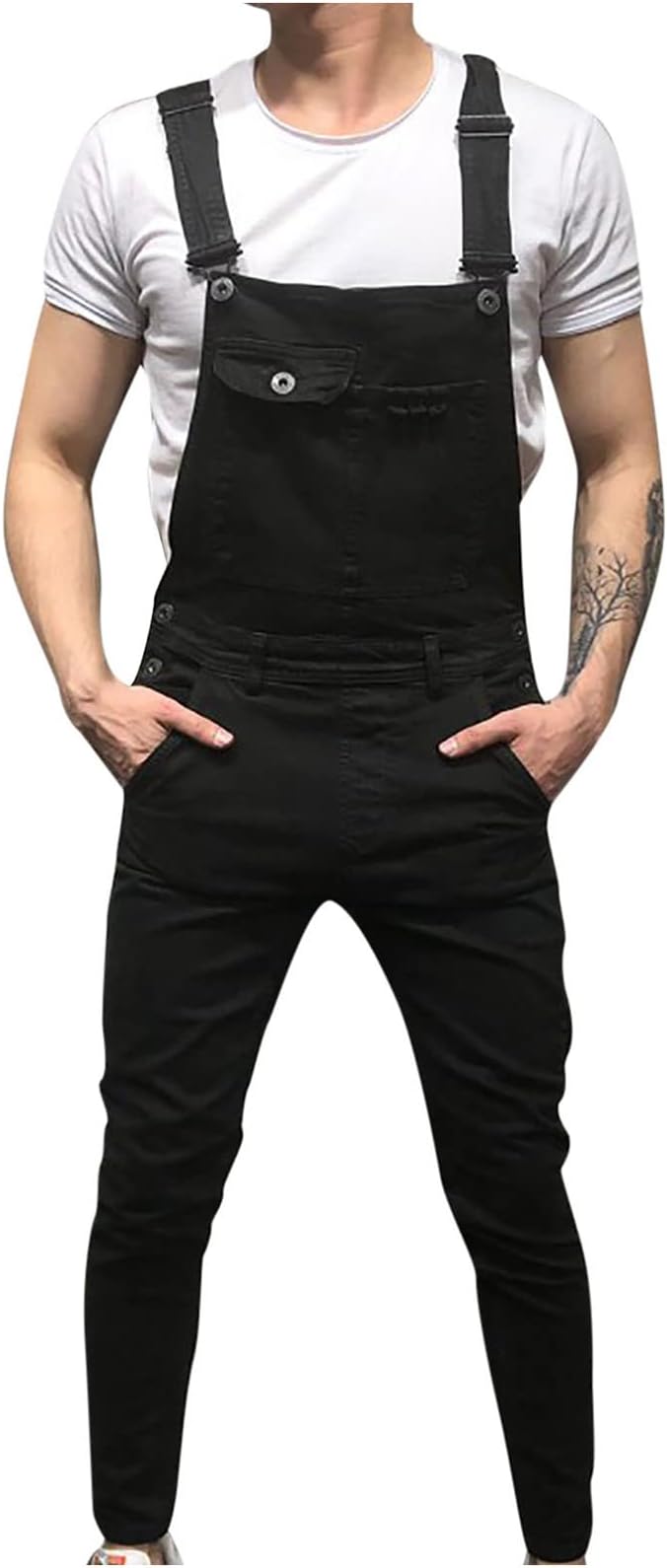 12#adjustable Strap Jumpsuit-black