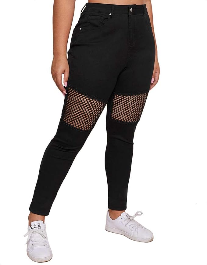Fishnet Mesh Insert Black