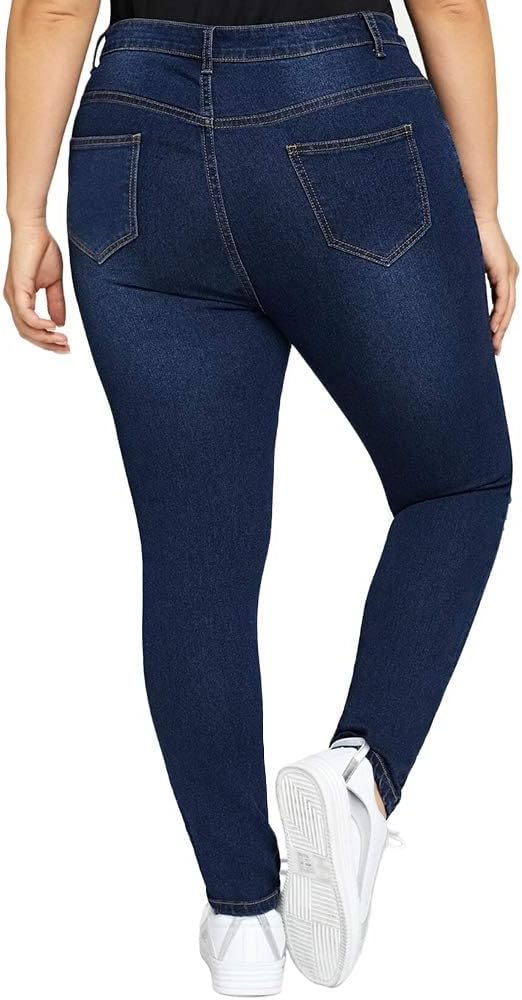 Distressed Skinny Dark Blue