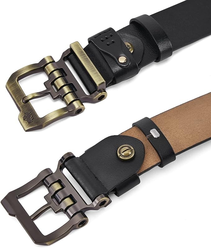 Gold Buckle+black Belt