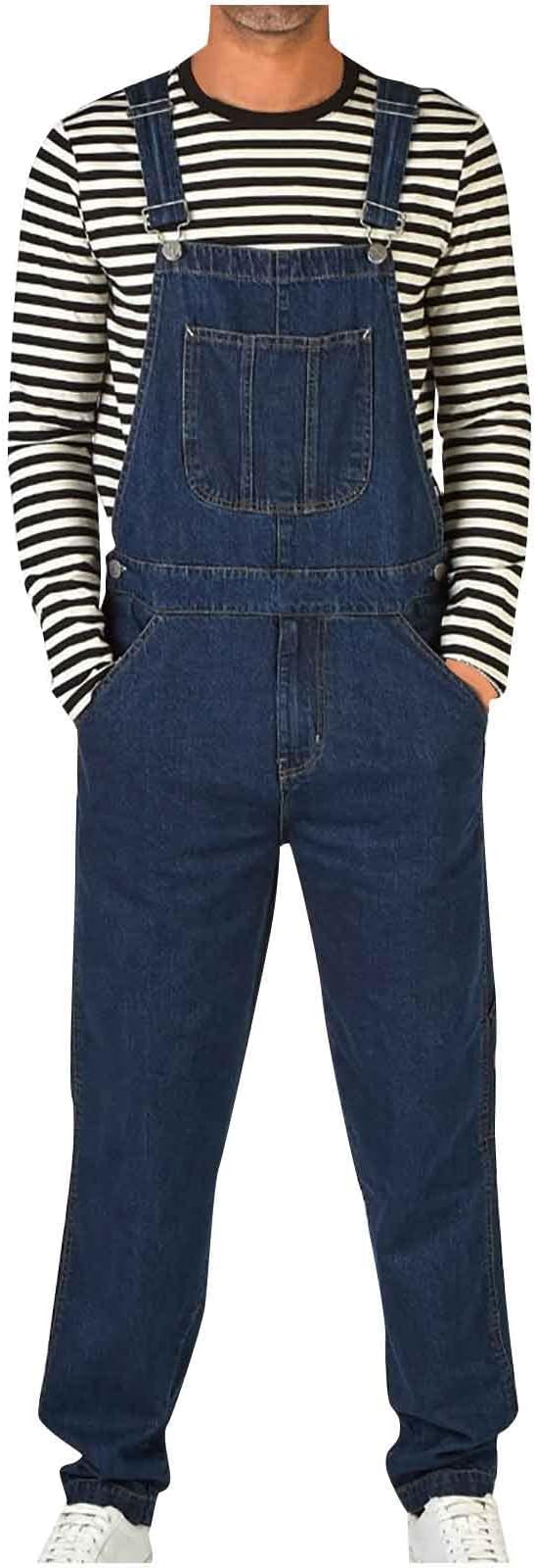 06#loose Fit Breathable Jumpsuit-dark Blue
