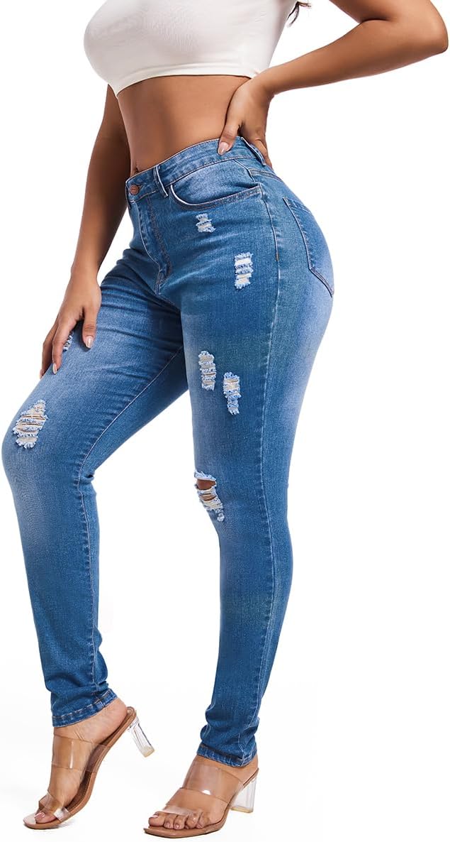 Ripped Light Blue