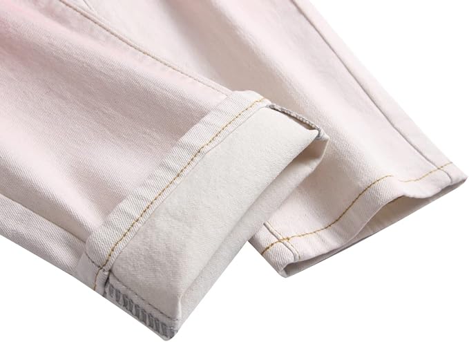 White Red Printed - Stretch