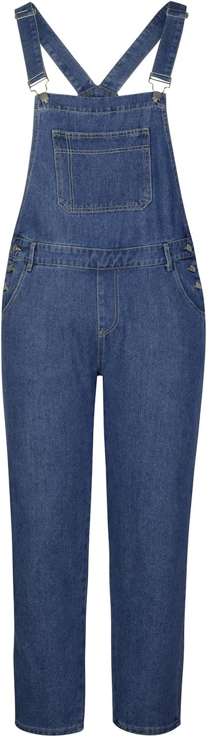 02#big and Tall Work Overalls-dark Blue