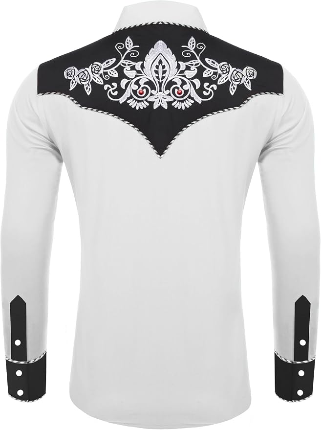 White Black With Rhinestone