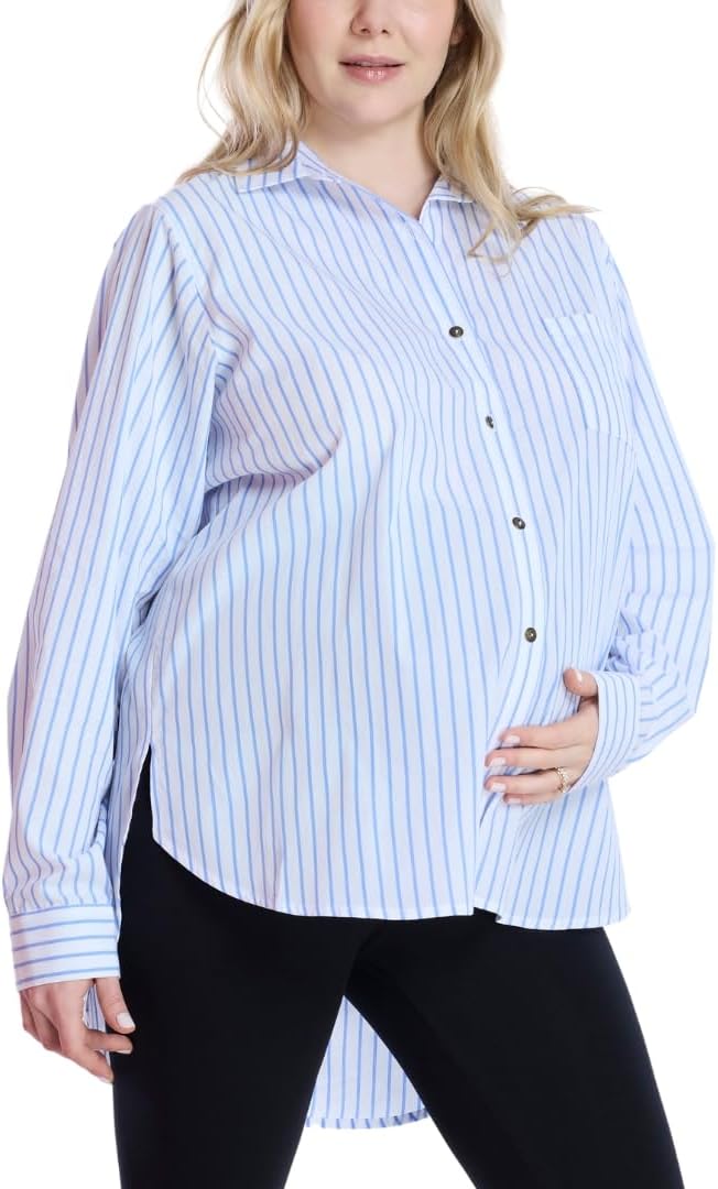 White Blue Stripe