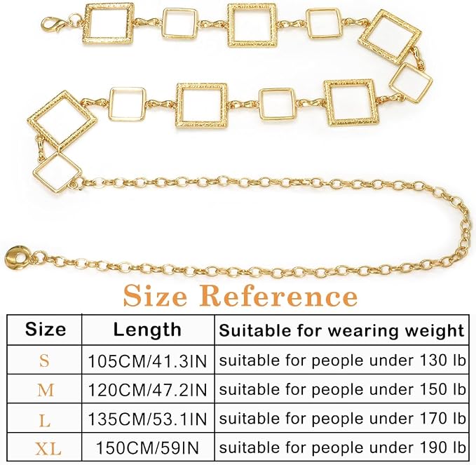 Large Small Squares Gold