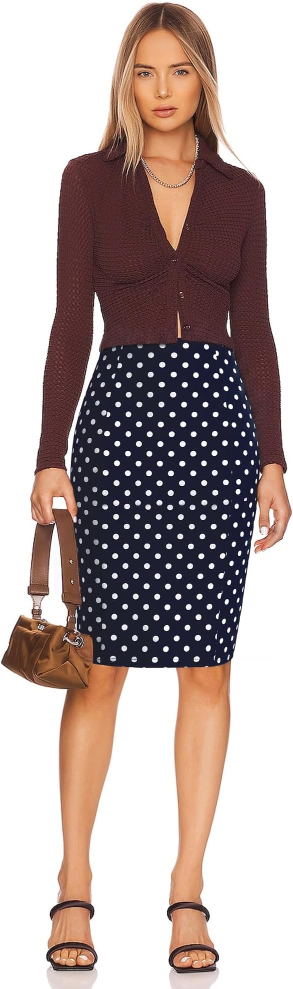 Navy Polka Dot