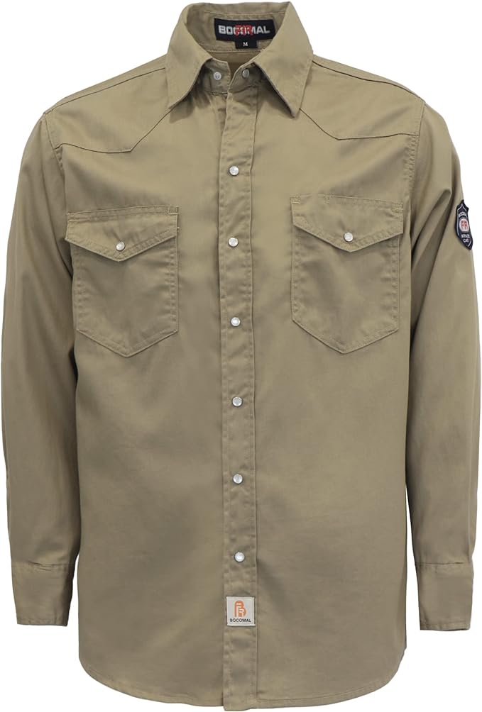 Pearl Snap Khaki