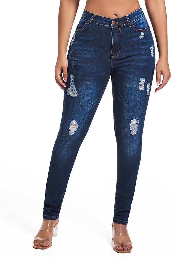 Ripped Navy Blue