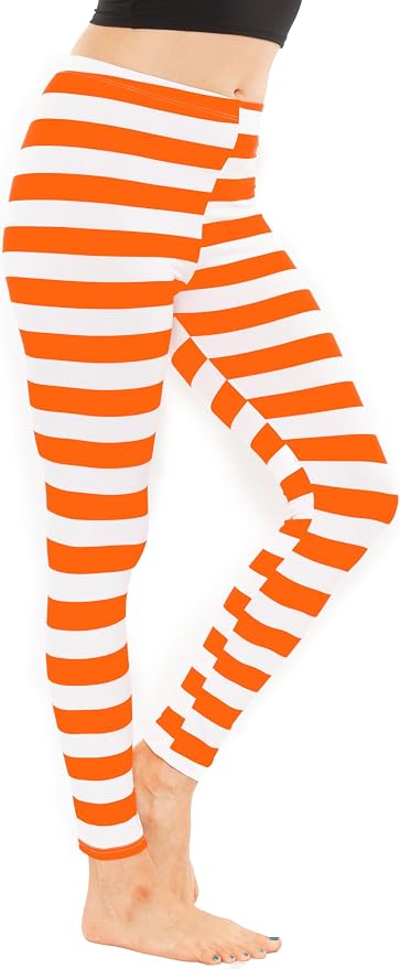 Orange White Stripes