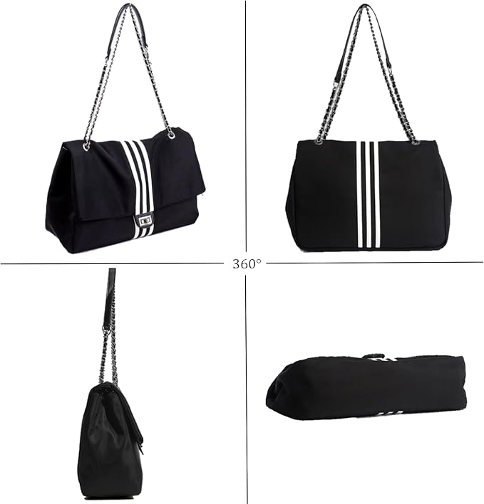 #G Black Tote Bags for Women