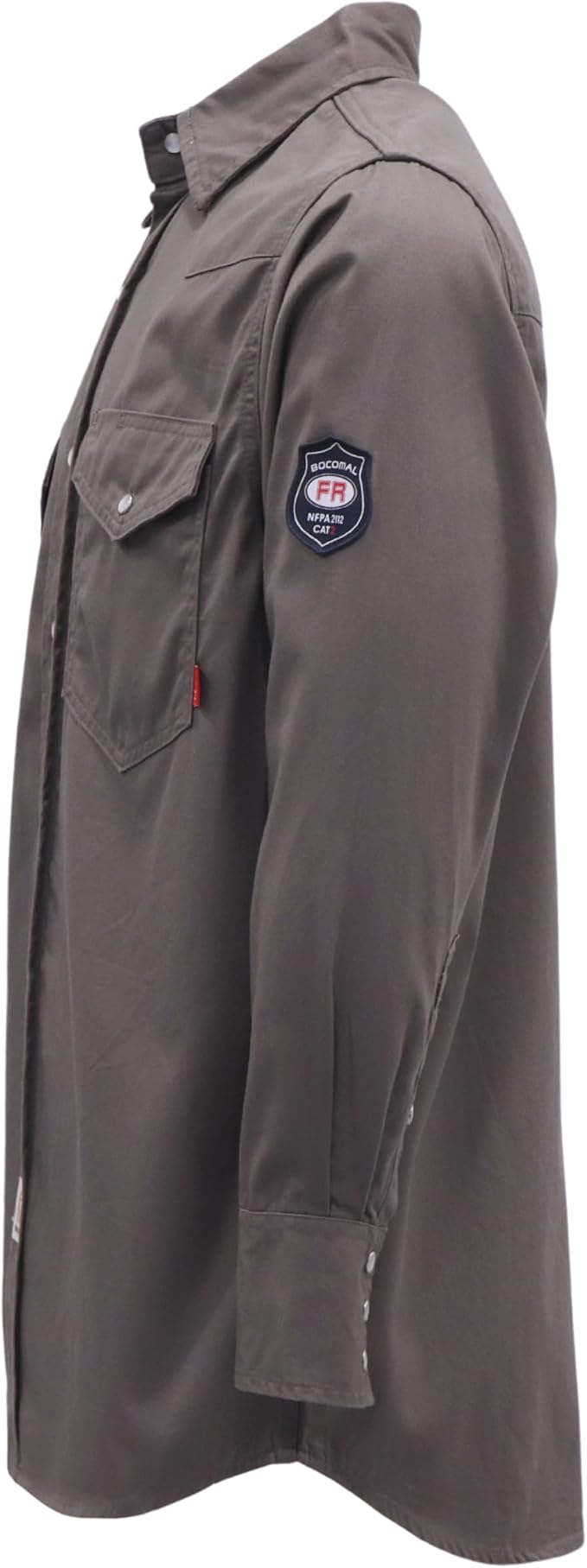 Pearl Snap Charcoal Gray