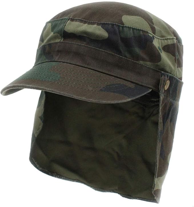 Woodland Camo Cadet W/ Removable Flap