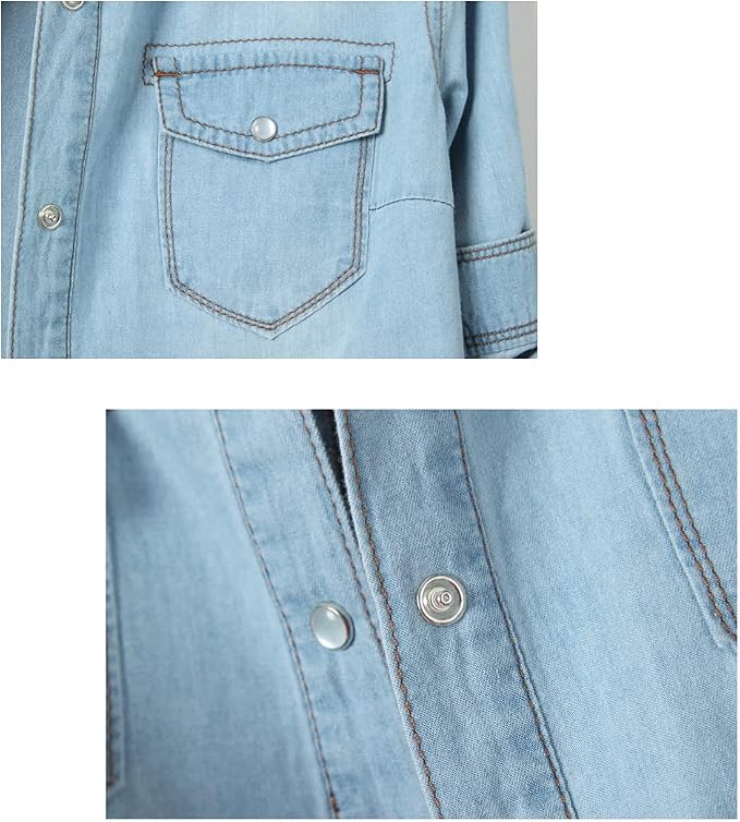 Light Blue 3/4 Sleeve