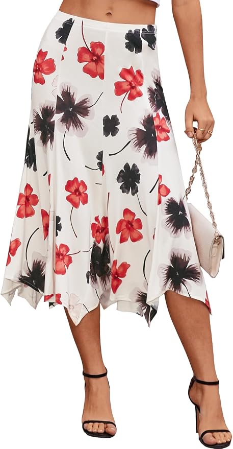 Apricot-red Floral