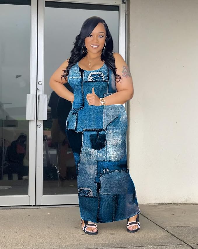 14-denim Print