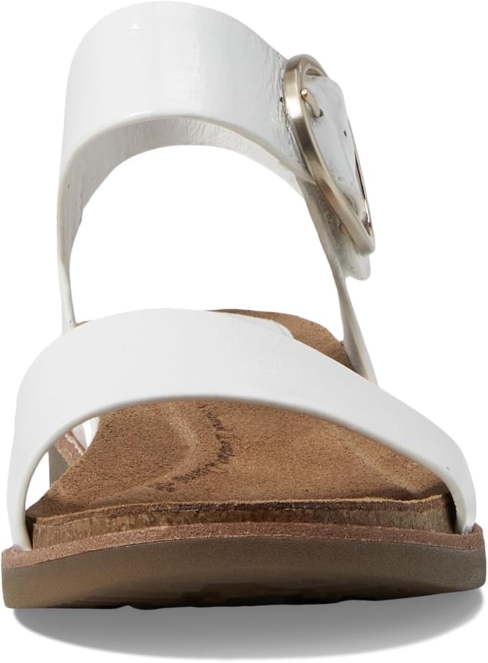 White Crinkle Patent