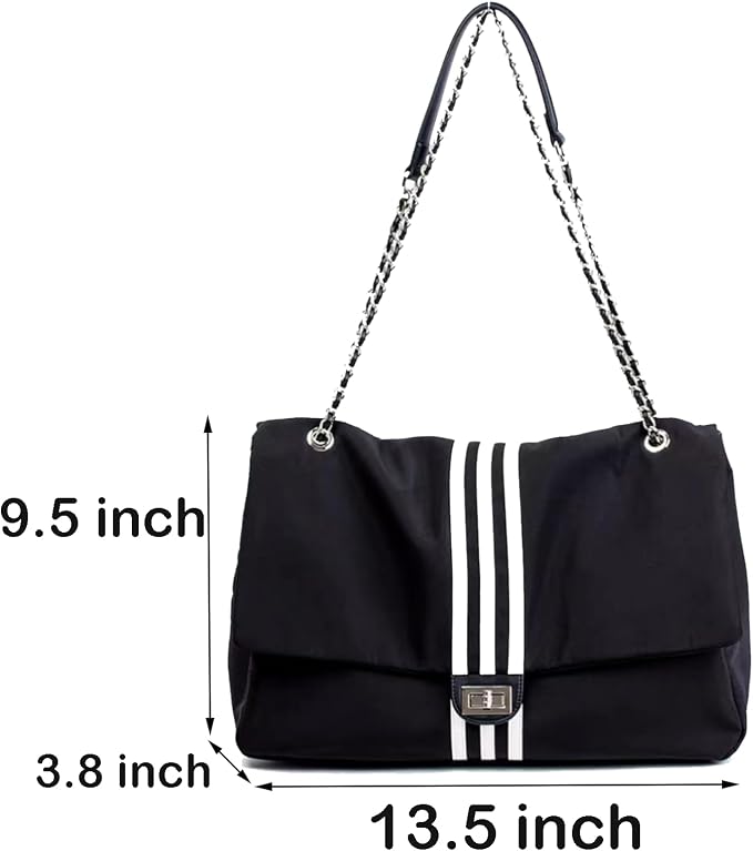 #G Black Tote Bags for Women