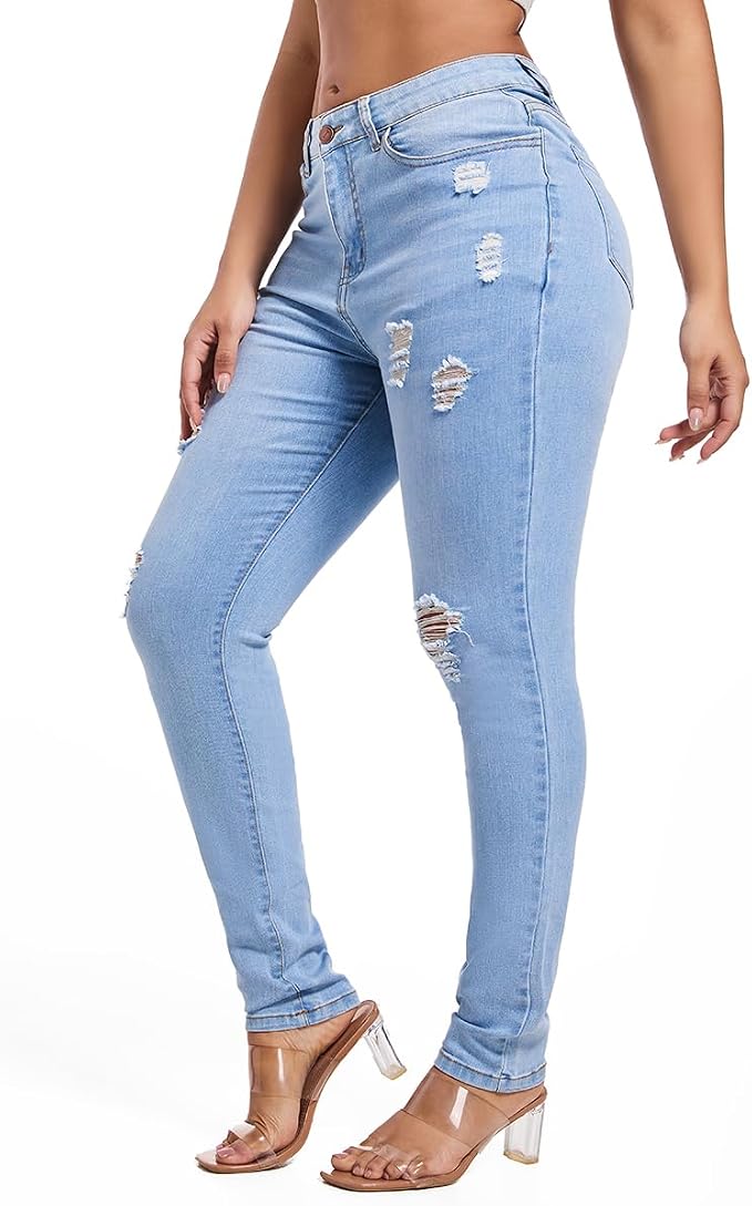 Ripped Sky Blue