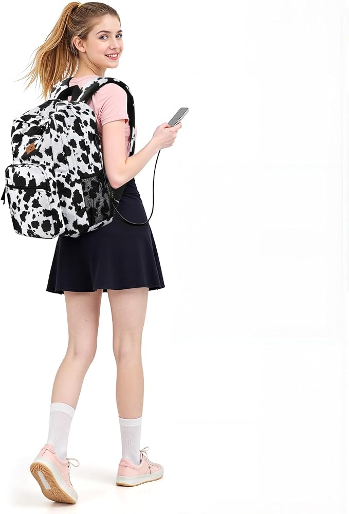 Cow Print Black